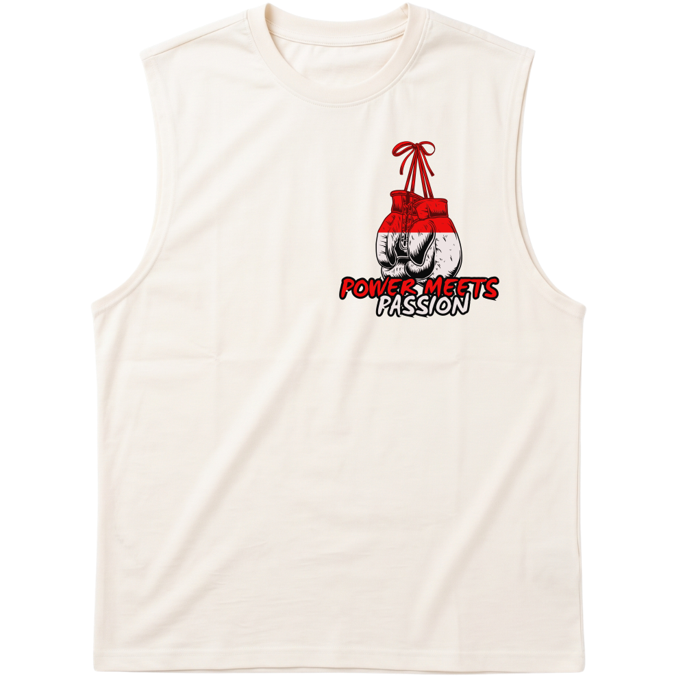 "Camiseta oversized estampa de boxe" Tank Top Machão Suedine