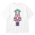 "Camiseta Oversized Feminina Menina Fofa Estampa Cute" Oversized Premium 96% algodão 4% Elastano