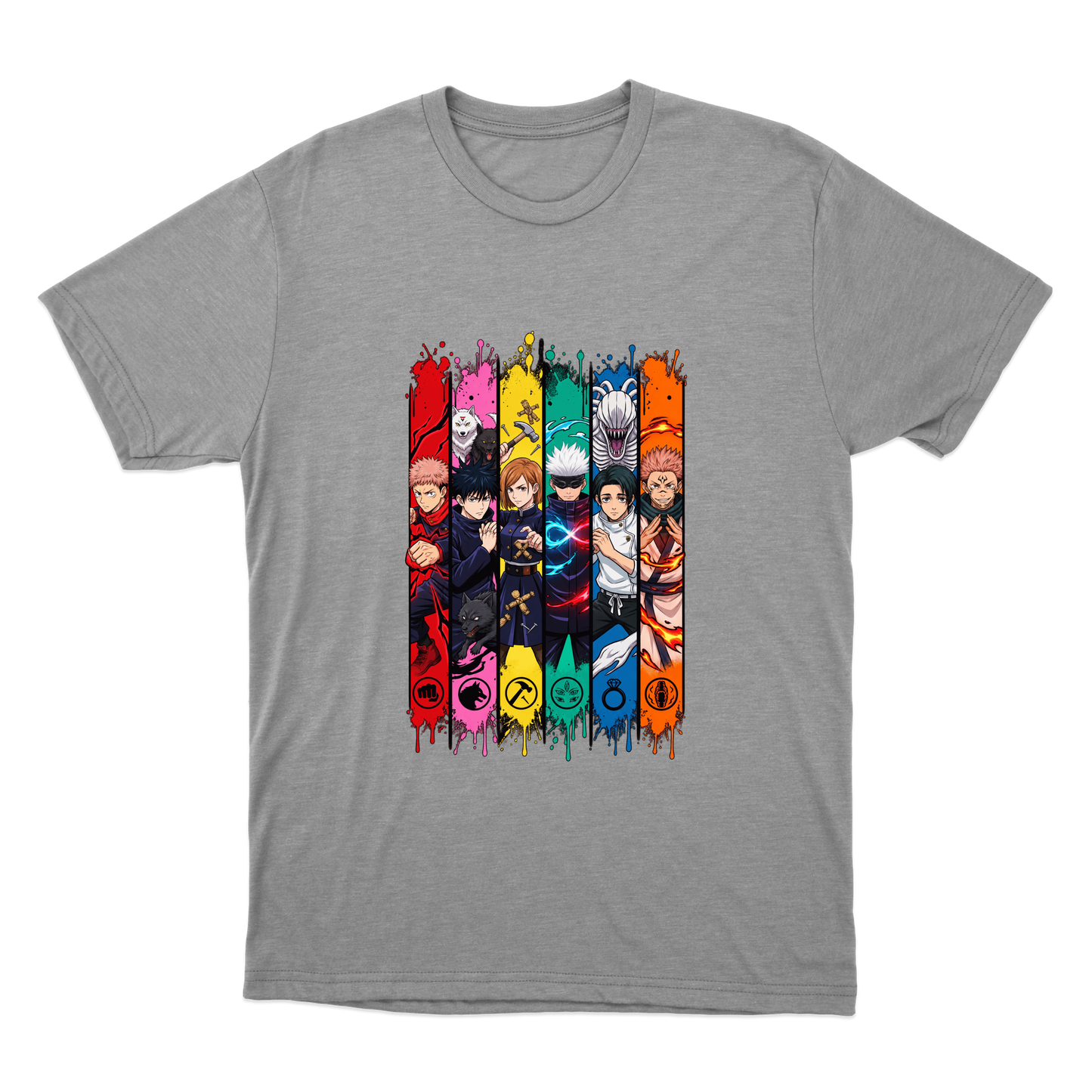"Personagens - Jujutsu" Camiseta Básica Unissex