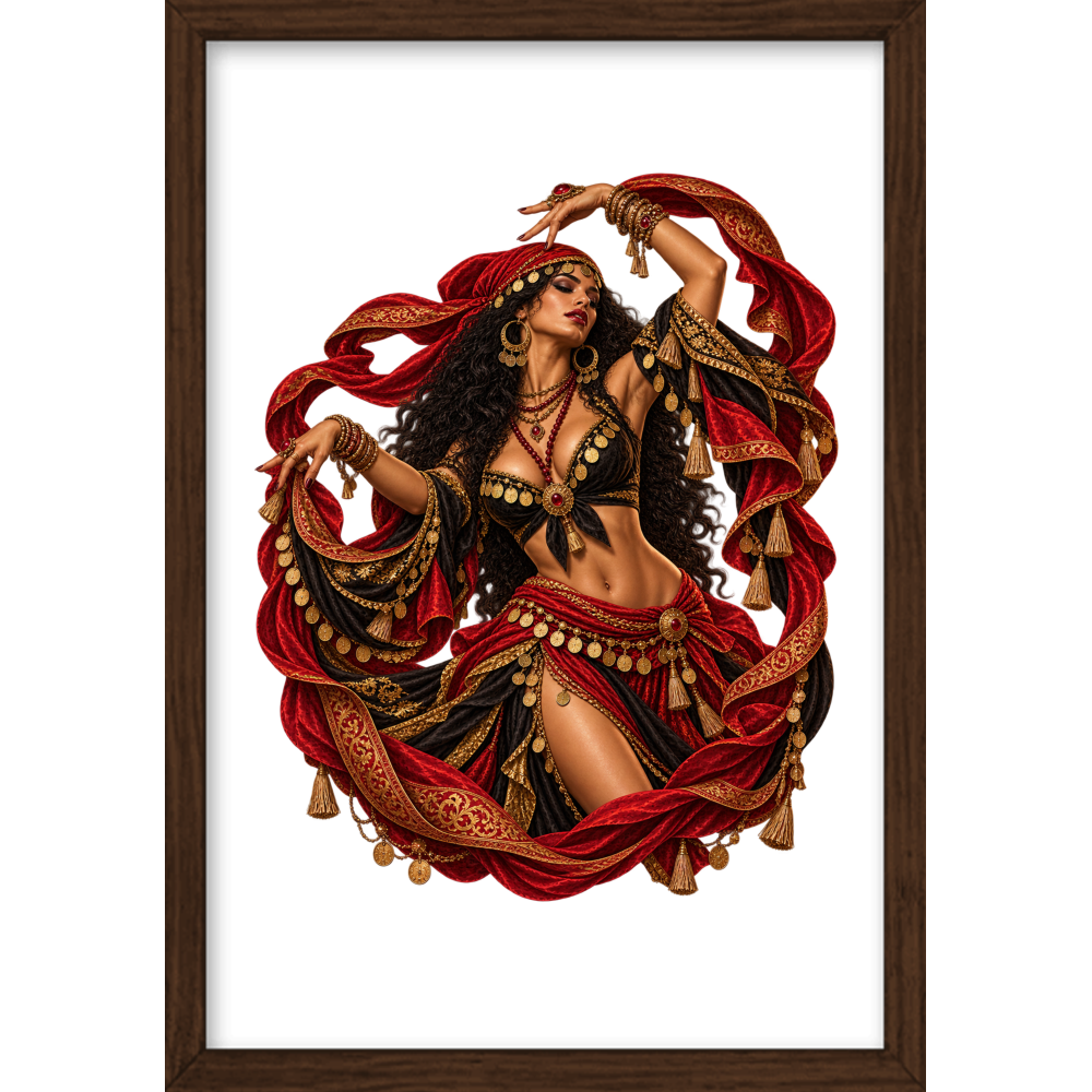 ""Cigana" Full Art - Quadro Caixa" Quadro caixa sem vidro acrílico