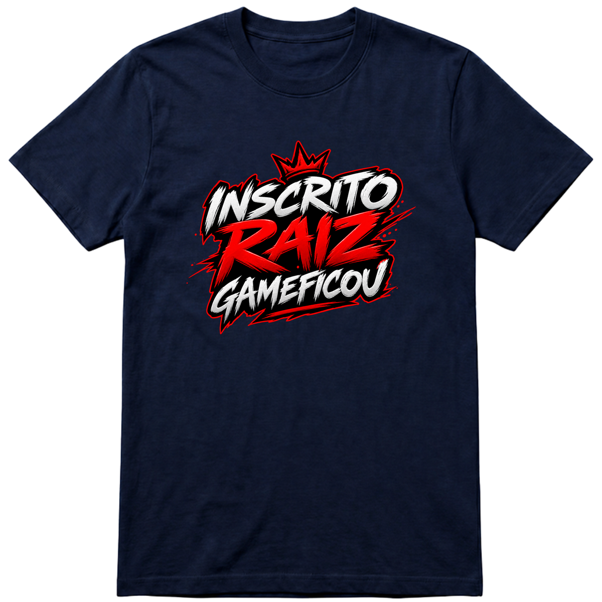 "CAMISA INSCRITO RAIZ da GameFicou" Camiseta Premium Unissex Bunker Studios