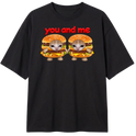 "Camiseta You &me gatinhos sanduíche" Camiseta Oversized Classic
