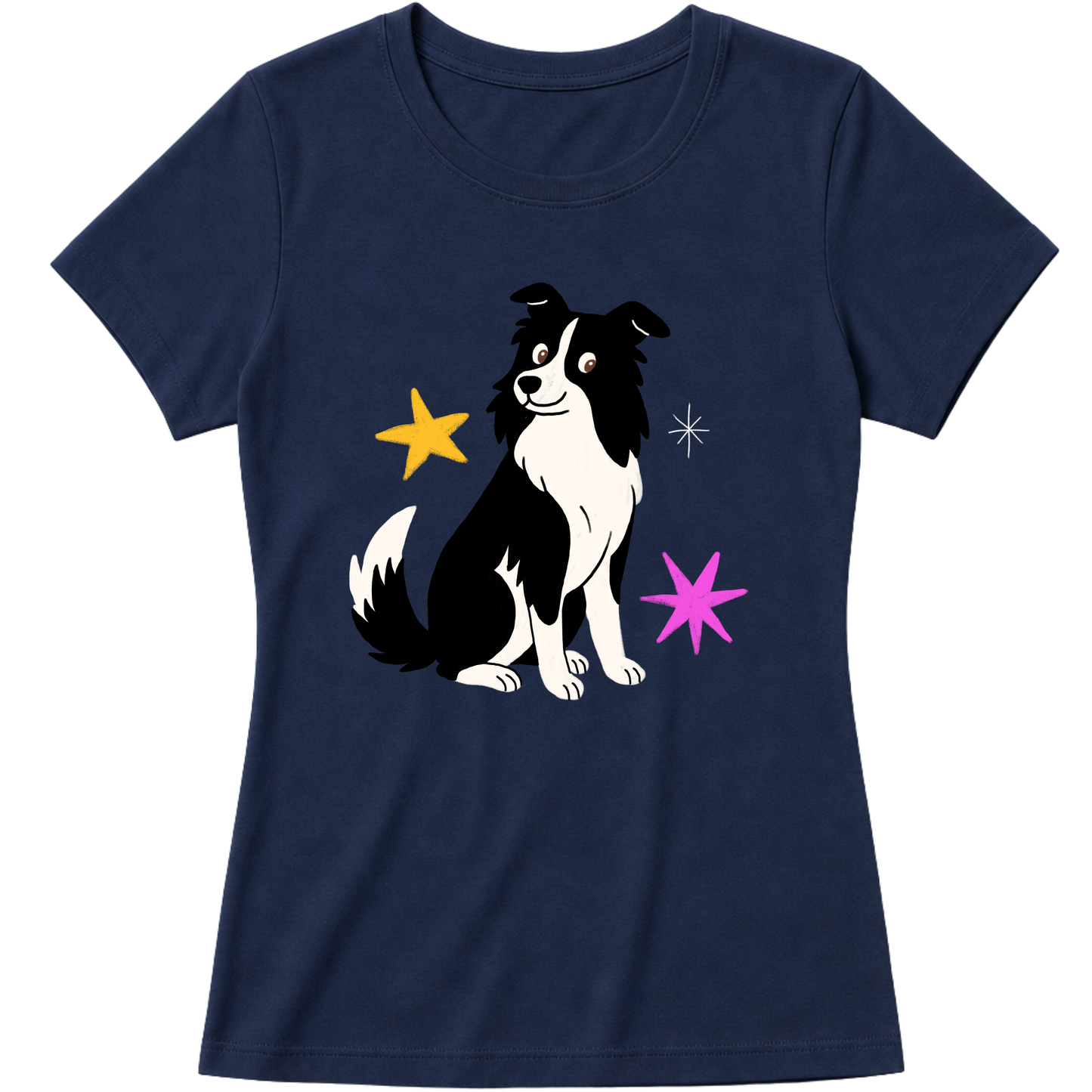 "Border collie" Blusa Baby Look