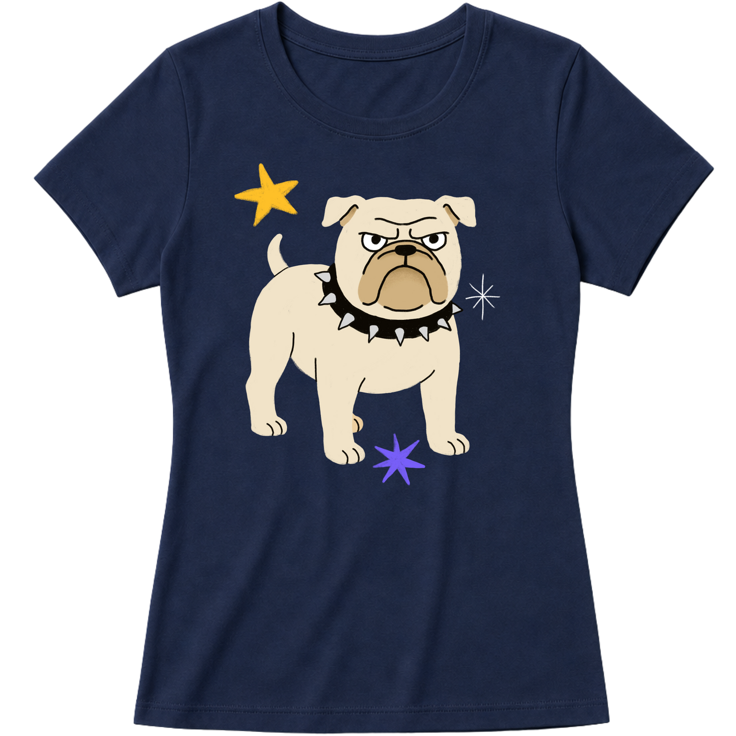 "Bulldog" Blusa Baby Look