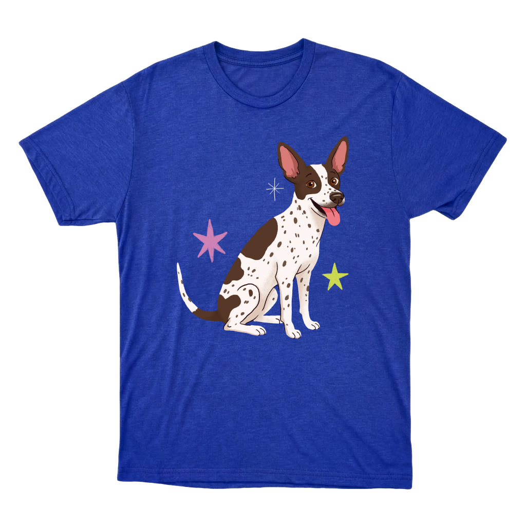 "Cão SRD flocos" Camiseta Básica Unissex