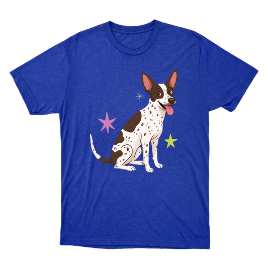"Cão SRD flocos" Camiseta Básica Unissex
