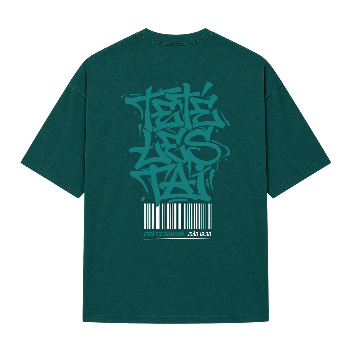 "Tetélestai - Está consumado!" Camiseta Oversized Suedine 220g