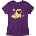 "Pug" Blusa Baby Look