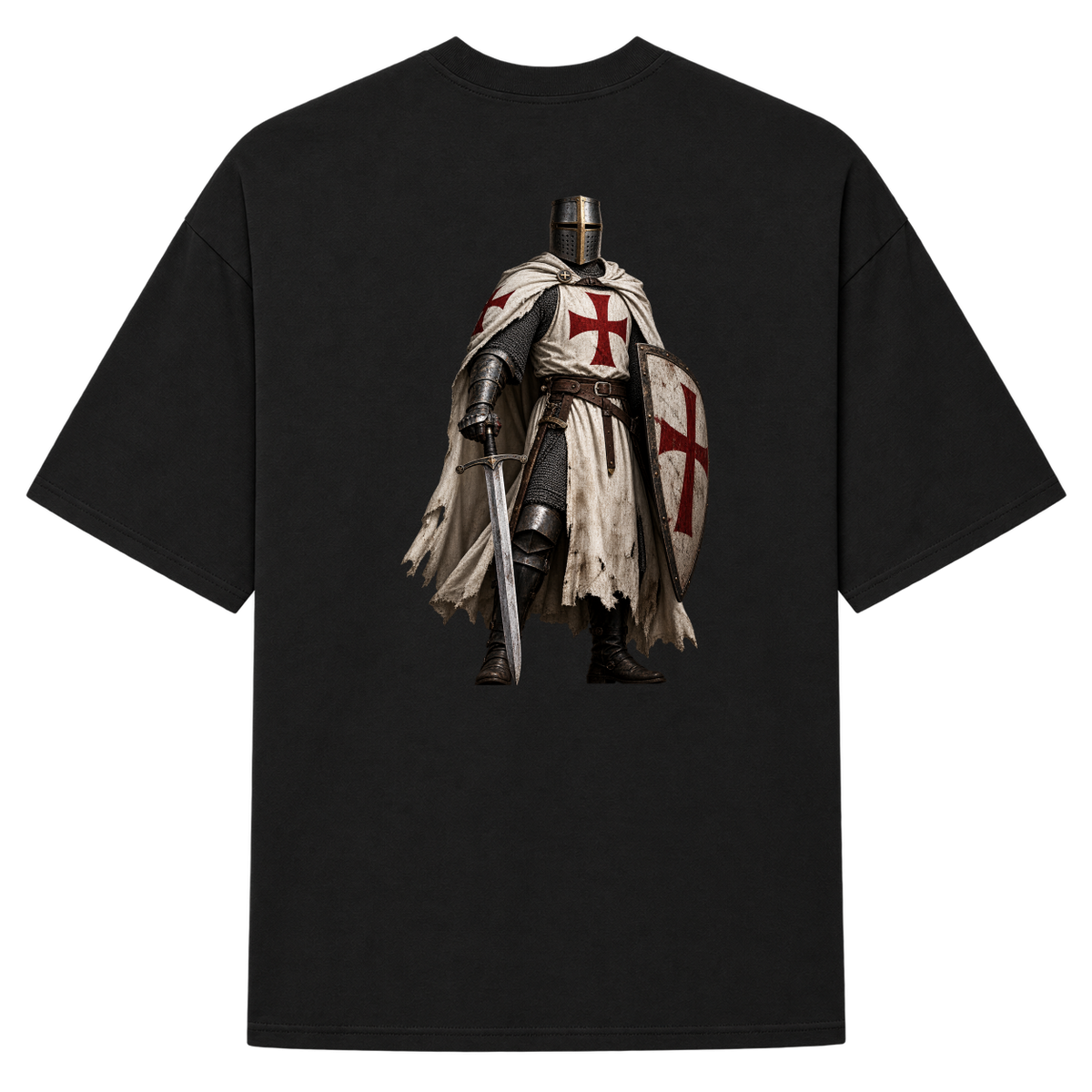 "Medieval" Camiseta Oversized Suedine 220g