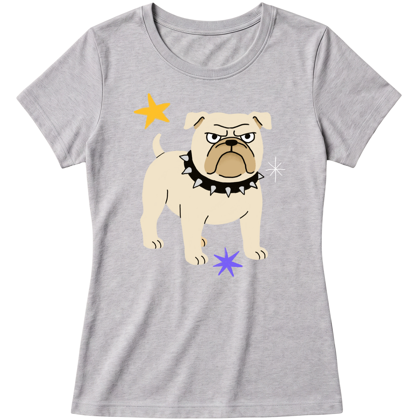 "Bulldog" Blusa Baby Look