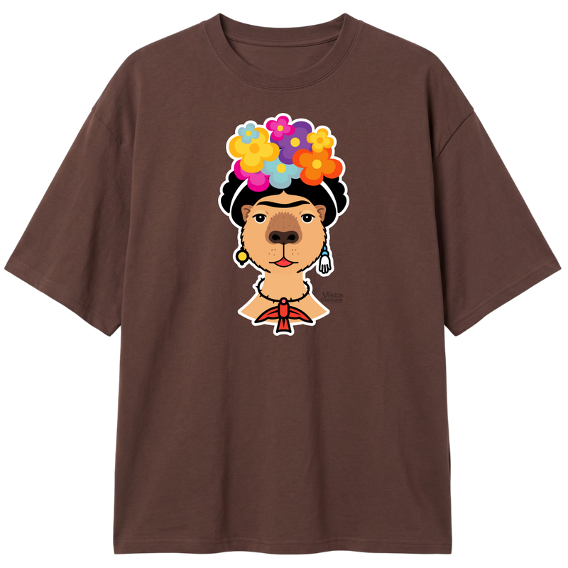 "Frida Kahpivara DTG" Camiseta Oversized Classic
