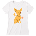 "Chihuahua de pelo curto" Blusa Baby Look