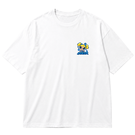 "Super Poderosa Azul" Oversized Premium 96% algodão 4% Elastano