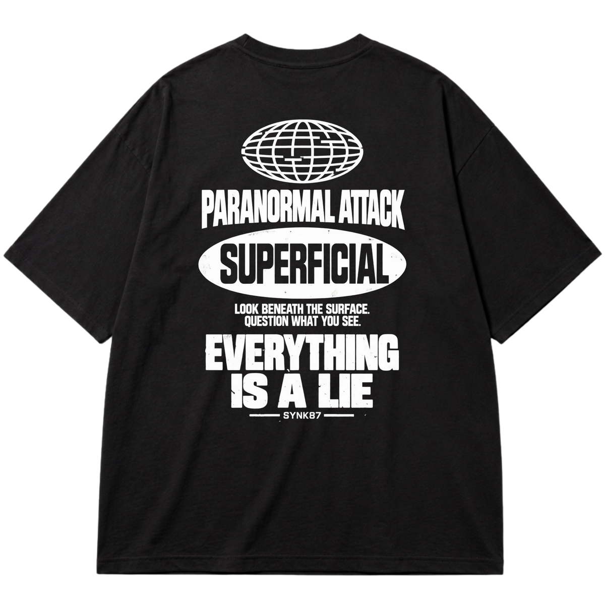 "SUPERFICIAL 1.0" Oversized Premium 96% algodão 4% Elastano