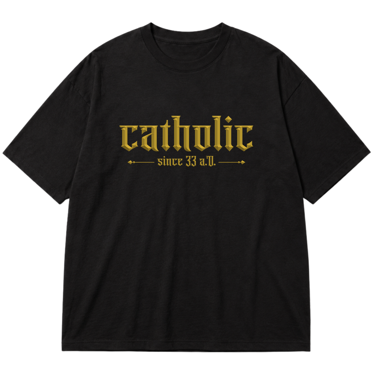 "Cristã Católica Catholic EC00" Oversized Premium 96% algodão 4% Elastano