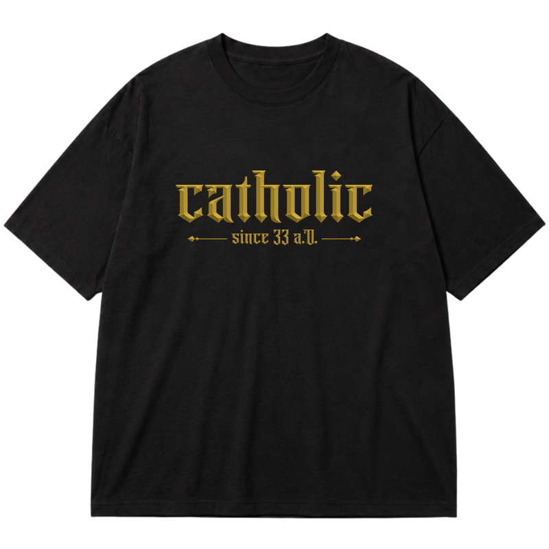 "Cristã Católica Catholic EC00" Oversized Premium 96% algodão 4% Elastano