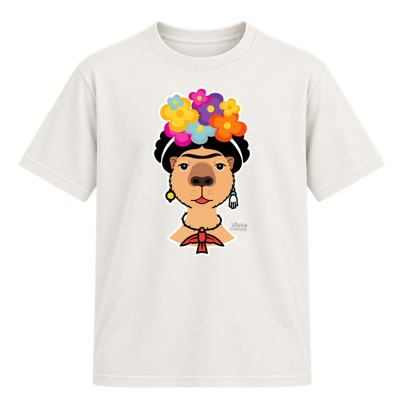 "Frida Kahpivara DTG" Camiseta Regular Suedine