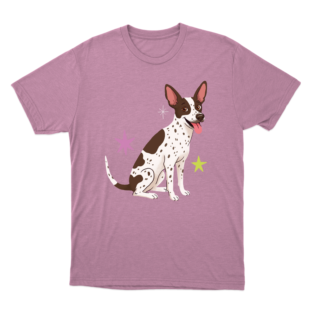 "Cão SRD flocos" Camiseta Básica Unissex