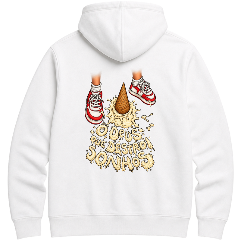 "01# FENDS -- O DEUS QUE DESTRÓI SONHOS (MOLETOM C/ CAPUZ)" Moletom Premium