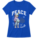 "Produto #009 Baby look PEACE IN CHRIST" Blusa Baby Look