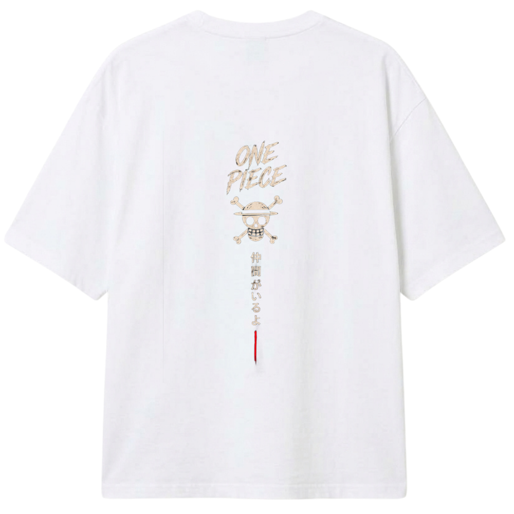 "Camiseta Oversized One Piece Monkey D. Luffy" Camiseta Oversized Classic