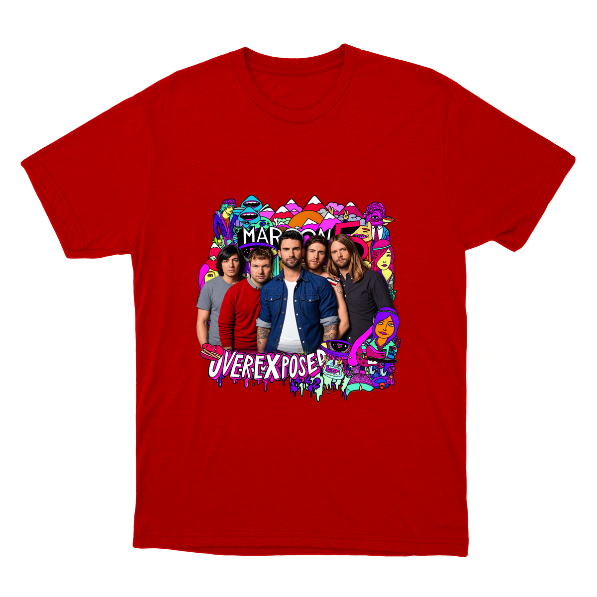 "Maroon 5 — Overexposed" Camiseta Básica Unissex