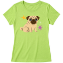 "Pug" Blusa Baby Look
