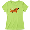 "Dachshund - salsicha" Blusa Baby Look