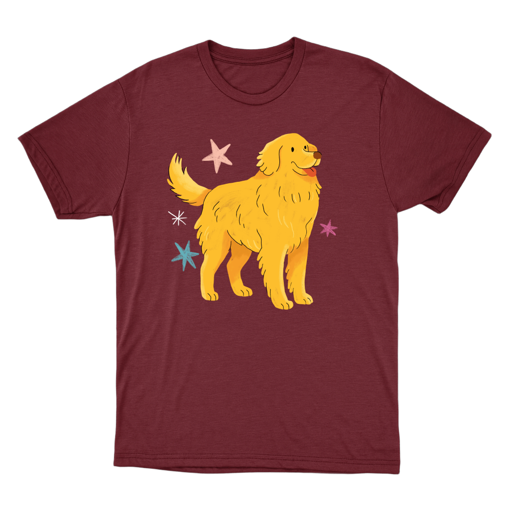 "Golden retrivier" Camiseta Básica Unissex
