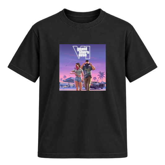 "VI.CE CITY THEMES" Camiseta Regular Suedine