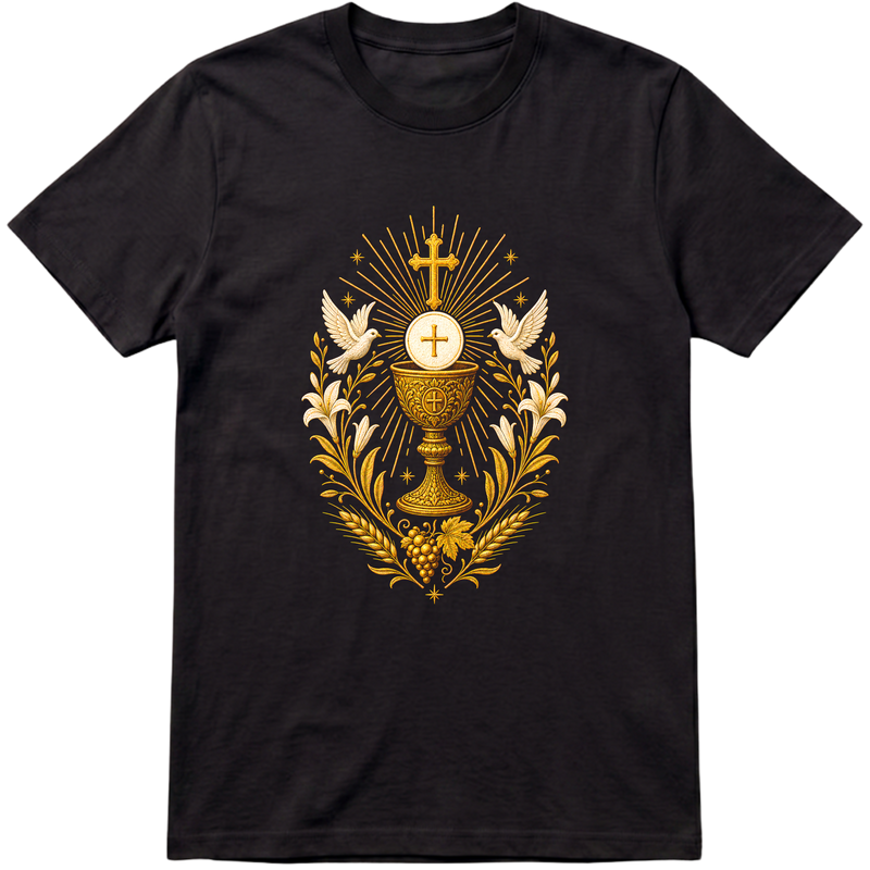 "Eucaristia | Cristã | Católica" Camiseta Premium Unissex Bunker Studios