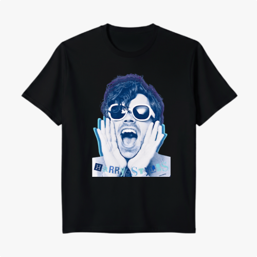 TSHIRT SCREAM BLUE HARRY STYLES