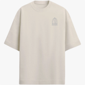 Camiseta com estampa frontal de uma gaiola estilizada acompanhada da palavra "RECORDS" em letras pequenas, criando um design minimalista e moderno.