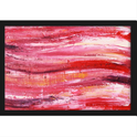 Quadro com estampa de pinceladas abstratas em tons vibrantes, criando um efeito dinâmico e harmonioso com textura marcante.