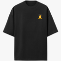 Camiseta com estampa frontal de um copo contendo uma bebida espumante e a palavra "sondero" logo abaixo, em estilo casual e descontraído.