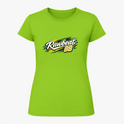 Camiseta com estampa frontal de "Rawbeat 88" em estilo esportivo dinâmico e estampa traseira de "Brasil 88" com mesmo estilo impactante.