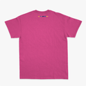 Camiseta com estampa frontal de "BRASIL" em letras preenchidas por elementos gráficos variados e estampa traseira discreta com a frase "AGTBB FBRKM 100".