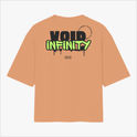Camiseta com estampa traseira de "VOID INFINITY" com efeito de tinta escorrendo, acompanhada por "STREET RACING CLUB" em arco e "ESTD 2023" abaixo.