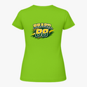 Camiseta com estampa frontal de "Rawbeat 88" em estilo esportivo dinâmico e estampa traseira de "Brasil 88" com mesmo estilo impactante.