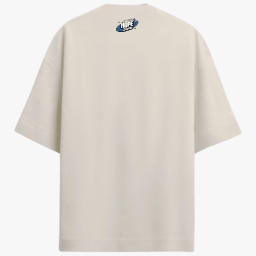 Moletom com estampa frontal de coração anatômico com texto estilizado "A MINHA GRAÇA TE BASTA" e estampa traseira de logotipo "HOPE Surf" em pequeno destaque.