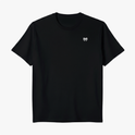 Camiseta com estampa frontal de um símbolo estilizado minimalista.