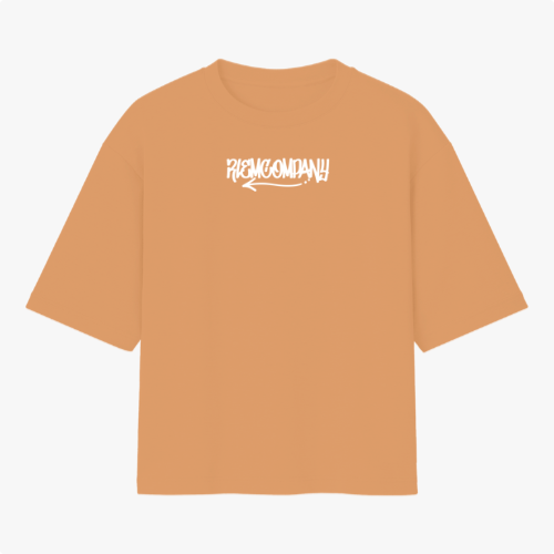 Camiseta com estampa frontal de lettering artístico moderno e estampa traseira de busto clássico com sobreposição de texto "democracy".