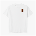 Camiseta com estampa frontal de porta entreaberta com textos e estampa traseira de soldado armado chutando uma porta, cercado por texto "Professional Door Kicker".