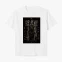 Camiseta com estampa frontal de um cão policial em uniforme tático, rodeado por textos como "K9 UNIT" e palavras como "LOYALTY", "DISCIPLINE", "FORCE".
