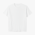 Camiseta com estampa frontal minimalista de linha fina e estampa traseira de espiral intricate centralizada, adicionando detalhe distinto à parte de trás.
