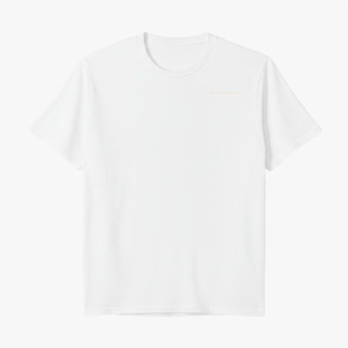 Camiseta com estampa frontal minimalista de linha fina e estampa traseira de espiral intricate centralizada, adicionando detalhe distinto à parte de trás.