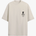 Camiseta com estampa frontal de logo e texto do Instituto Federal Campus Caruaru e estampa traseira de engrenagem, texto "Mecatrônica IFPE" e elementos gráficos.