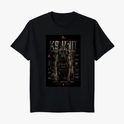 Camiseta com estampa frontal de um cão policial em uniforme tático, rodeado por textos como "K9 UNIT" e palavras como "LOYALTY", "DISCIPLINE", "FORCE".