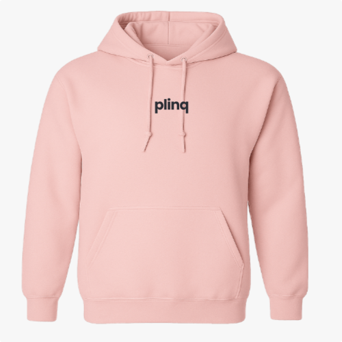 Moletom com estampa frontal de texto simples e minimalista, destacando uma única palavra centralizada em fonte moderna e limpa.