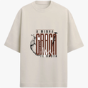 Moletom com estampa frontal de coração anatômico com texto estilizado "A MINHA GRAÇA TE BASTA" e estampa traseira de logotipo "HOPE Surf" em pequeno destaque.